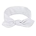 UeeSum Baby Girls Headbands with Bows 3 Pack Infant Toddler Headwrap Hair Accessories, Baby Pink/White/Heather Grey, Small