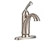 Delta Faucet Haywood Single Hole Bathroom Faucet Brushed Nickel, Single Handle Bathroom Faucet, Diamond Seal Technology, Drain Assembly, Stainless 15999-SS-DST