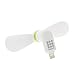 HAWEEL 8 Pin Lighting USB Fan, 3.5 inch Fashion Portable Mini USB Phone Fan with Two Leaves for iPhone 7/7 Plus, iPhone 6/6 Plus, iPhone 5 / 5S and iPad 8 Pin Series.