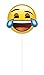 Emoji Faces Photo Booth Props - Assorted Designs, 8 Pcs