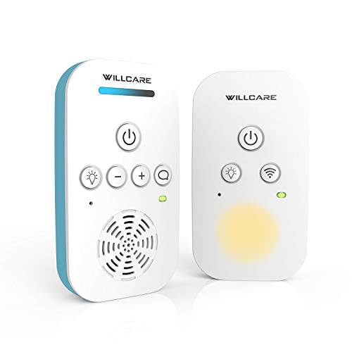 Willcare Upgraded DBM6 Baby Monitor with TwoWay Audio, Smooth Night Light, Rechargeable