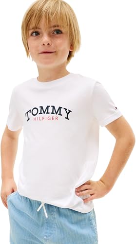 T-Shirt Graphique Monogramme garçon KB0KB10263 T-Shirts, Blanc (Blanc), 6 Ans
