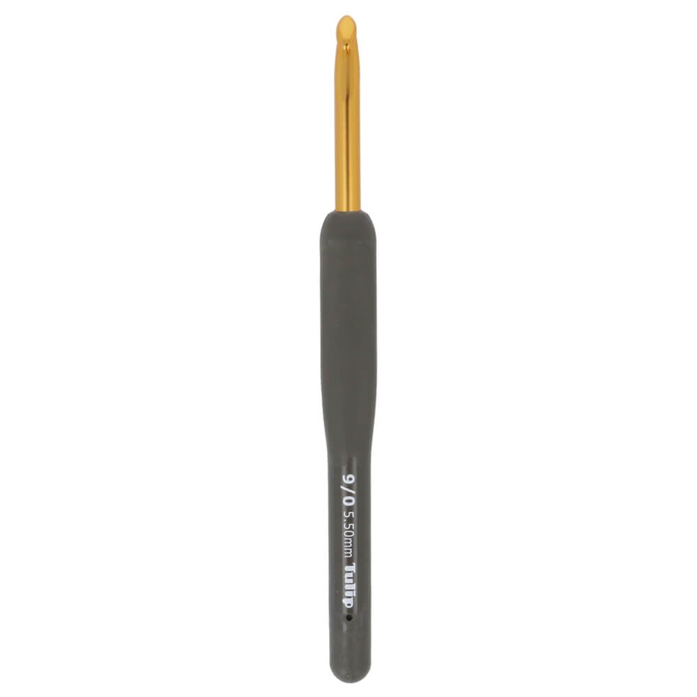 Tulip Crochet Hook, Black, Gold, One Size