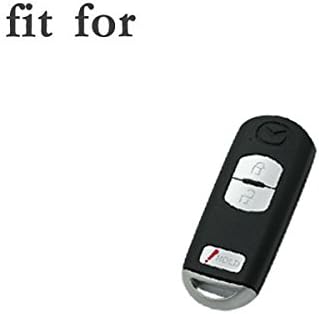 BROVACS Silicone Cover Protector Case Holder Skin Jacket Compatible with MAZDA 3 Button Smart Remote Key Fob CV2533 Black - Image 4