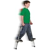Geospace Original Walkaroo JR. Aluminum Lightweight Stilts with Ergonomic Design for Kids Outdoor/Indoor Active Play and Exercise (110 Lbs Max Weight)