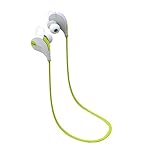 XY QY7 Bluetooth Headphones- Foneso V4.1 Wireless Sport In-Ear Sweat-proof Headset for iPhone 7 6 Samsung Galaxy and other Smartphones(Green))