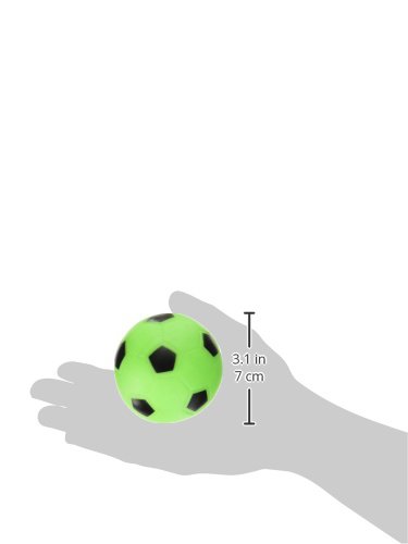 Ethical Vinyl Soccer Ball Dog Toy, 3-Inch(pink, green, yellow, white - colors may vary)