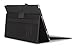 ISIN PU Leather Card Slot Stand Case with Velcro Hand Strap for Lenovo MIIX 4 MIIX 700 Tablet - Black