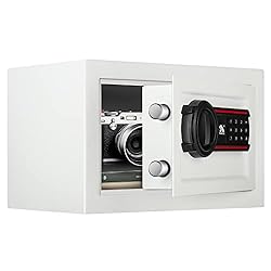 TIGERKING Digital Keypad Safe Box, Small Safe Money