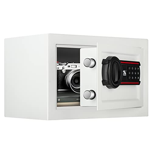 TIGERKING Digital Keypad Safe Box, Small Safe Money