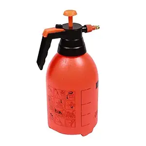 MARCHIIES-Portable 2.0L Chemical Sprayer Pressure Garden Spray Bottle Handheld Sprayer [Orange-Color]