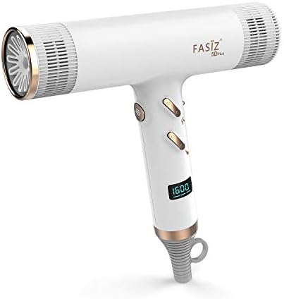 STEADY ヘアドライヤー 1600W大風量乾きが速 2000万/cm³マイナスイオンヘアケア サーモスタットヘアドライヤー 髪質を損傷せず 風量3段階、風温3段階、順滑ノズル/カールディフューザーが付属 家庭用、旅行用ドライヤー (ホワイト)