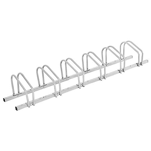 LLY Houseware 6 Bicycle Floor Parking Adjustable Storage Stand Bike Rack Parking Garage