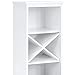 Best Choice Products Wooden Standing Storage Cabinet Tower for Toiletries, Linens, w/Faux-Slate Adjustable Shelves, White