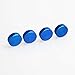 Set of 4 Anti Rust Resistant Stainless Steel Screw+Blue Aluminum Screw Caps not Plastic Cap for License Plate Frame