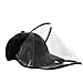 Quaanti Anti-Spitting Protective Hat, Adjustable Full Safety Face Shield, Works with Mask, Protect Family Health, Face Shield with Flip-up Visor Anti-dust Hood Protective Gear Face Shield (Black)