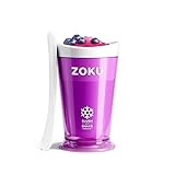 ZOKU Original Slush and Shake Maker, Compact Make and Serve Cup with Freezer Core Creates Single-Serving Smoothies, Slushies and Milkshakes in Minutes, BPA-free, Purple