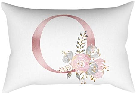 GreatestPAK 30 X 50cm Letter Pillow Case A to Z Englisch Alphabet Pillowcases Kinder Zimmer Dekoration Brief Kissen Cushion Cover Throw Home Decor