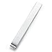 HONEY BEAR Mens Tie Clip Bar Normal Size Steel for Business Wedding Gift 5.4cm Brushed Silver