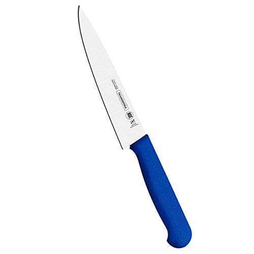 Kit de Facas Para Carne 12 peças Tramontina Profisional Com Lâmina Em Aço Inox E Cabo De Polipropileno Azul Com Proteção Antimicrobiana 8"