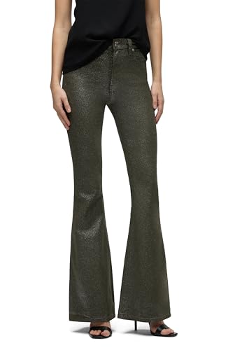 HUDSON Women’s Holly High-Rise Flare, Cypress Glitter