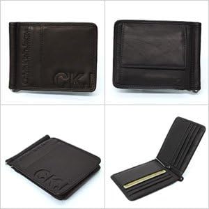 Amazon カルバンクライン Calvin Klein メンズ マネークリップ ブラウン革レザー ダウン M 567 Calvin Klein 財布