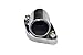 A-Team Performance 15° Swivel Polished Water Neck Thermostat Housing Compatible With Chevrolet SBC BBC Small Block Big Block Chevy 283 302 305 327 350 383 396 427 454 502 Silver