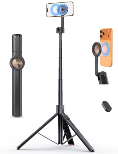 ANXRE 180cm Magnetisches Handy Stativ & Selfie Stick mit Akku-Fernbedienung