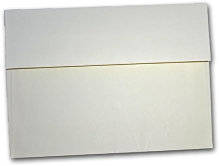 Basic Colorful A-7 Square Flap 5" x 7" Envelopes - 25 Pack (White)