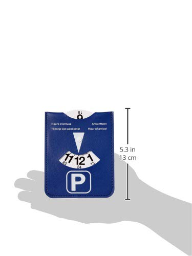 Parkeerschijf Kangaro in blauwe kunstlederen behouder, K-0035D220, 13x10.5x0.2 - Afbeelding 5
