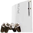 Winter White - Vinyl Decal Mod Skin Kit by System Skins - Compatible with PlayStation 3 Slim Console