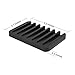 3Pack Anwenk Soap Dish for Shower Waterfall Soap Holder Soap Tray Soap Saver Drainer Flexible Silicone for Shower/Bathroom/Kitchen/Counter Top,Keep Soap Bars Dry Clean,Easy Cleaning-Black