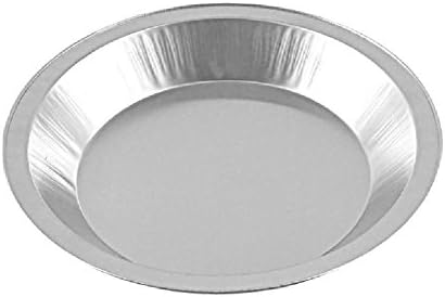 9" Smooth Wall Aluminum Pie Pan Deep 50/PK -HEAVY Tin Plates
