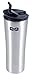 Mighty Mug Biggie Stainless Steel Tumbler, The Travel Mug That Wont Fall, with Double Wall Vacuum Insulation To Keep Your Drink Hot or Cold, Silver, 18 oz