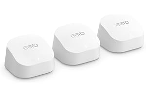 �鶹�� eero 6+ mesh wifi system - Supports internet plans up to a Gigabit, Coverage up to 420 m², Connect 75+ devices, 3-Pack