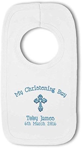 personalised christening bib