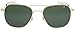 AO Original Pilot Sunglasses 57mm Gold Frames with Bayonet Temples and True Color Grey Polarized Glass Lenses (OP57G.BA.TCP)
