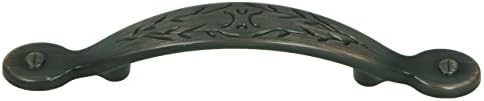 Stone Mill Hardware Oil Rubbed Bronze Leaf Cabinet Hardware Pull