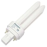 Sylvania 21120 (4-Pack) CF13DD/841/ECO 13-Watt Double Tube Compact Fluorescent Light Bulb, 4100K, 780 Lumens, 82 CRI, T4 Shape, GX23-2 Bi-Pin Base