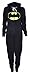 Womens Black Batman Hooded Onesie (Sty)