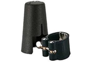 Vandoren LC28P Leather Ligature and Plastic Cap for Tenor Saxophone with 3 Interchangeable Pressure Plates