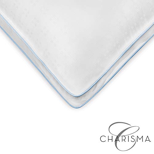 Charisma Infused Memory Foam Cluster and Gel Fiber Bed Pillow, 2 Count
