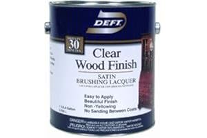 Deft 01701 Interior Lacquer, 1G Clear Wood Finish Brushing Lacquer