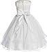 Flower Girl Dress First Communion Sleeveless Embroidery Tulle Dress Big Girl White 8 KD.198