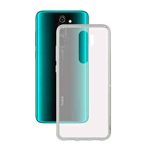KSIX smart your tech Custodia per Xiaomi Redmi Note 8 Pro, flessibile, trasparente