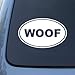NS-FX WOOF - Dog - Vinyl Car Decal Sticker #1570 | Vinyl Color: White