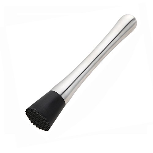 Stainless steel cocktail mojitos muddler mixing spoon, …