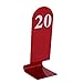 Aspire 10PCS Acrylic Table Numbers, Tent Style Numbers Sign, Double Sided Table Number Card for Restaurant-Red-Number 1to10
