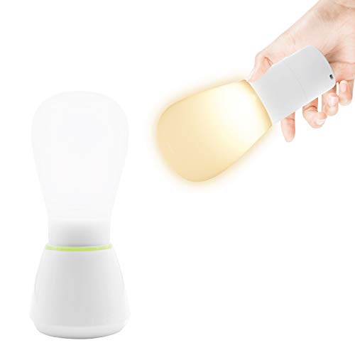 SecurityMan Baby Night Light for Kids, Use as Portable Table Nursery Lamp or as Bedside Flashlight - Adjustable Warm White/Cool White, 2 Level Brightness Control, & Quick Touch On/Off