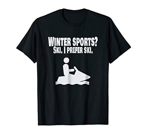 Funny Noveltie Winter Sports Shirt Jet Ski Men Women Kids
